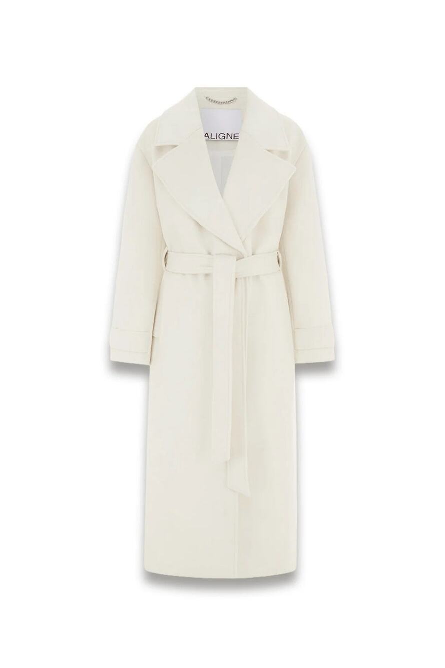 ALIGNE George Wrap Wool-Blend Coat - UK 12